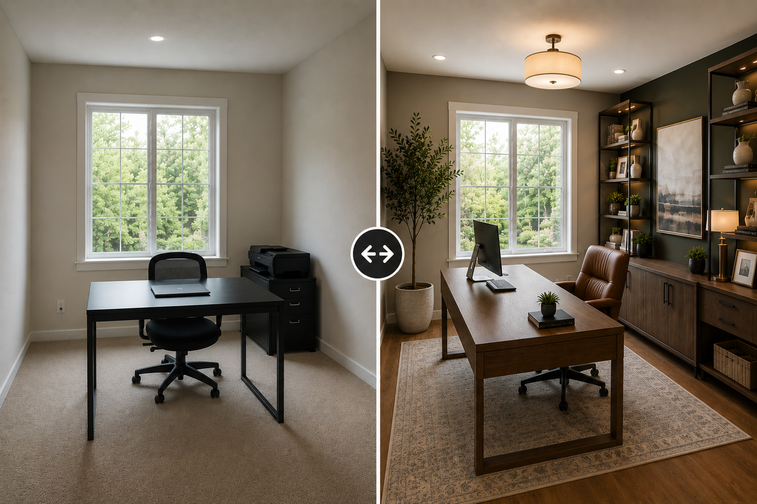 DesignSense AI virtual staging before-and-after case study image