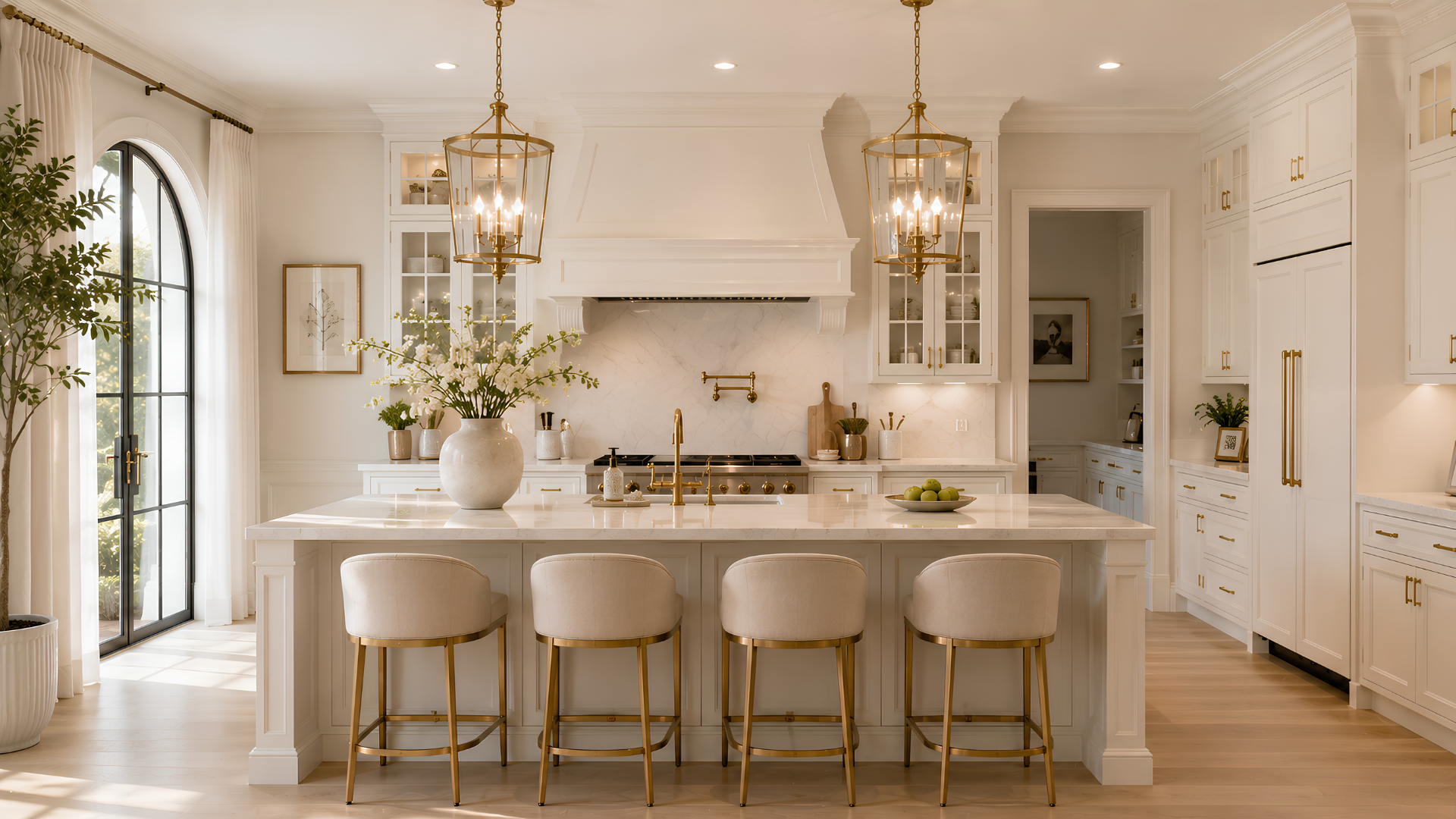 Cream and white kitchen direction