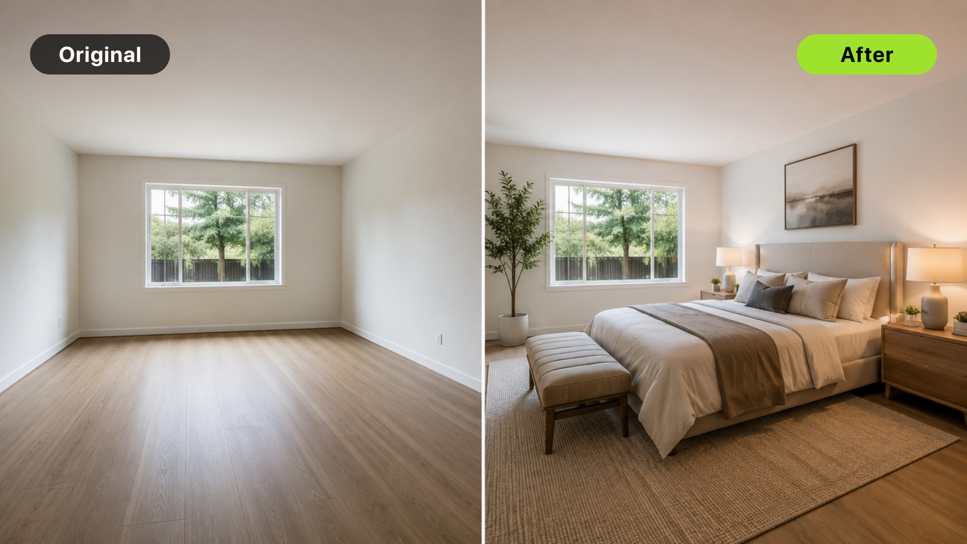 Illustrative DesignSense AI workflow image for virtual staging and room redesign review