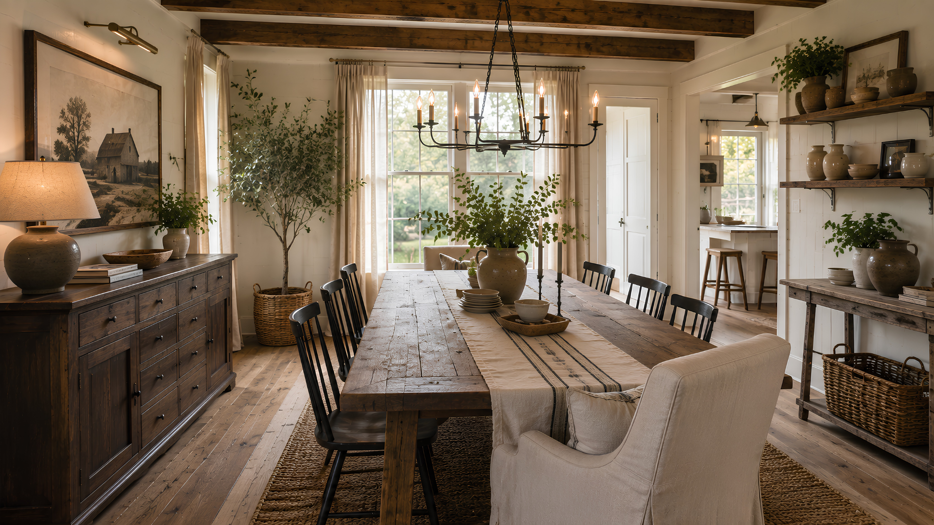 Farmhouse dining room concept