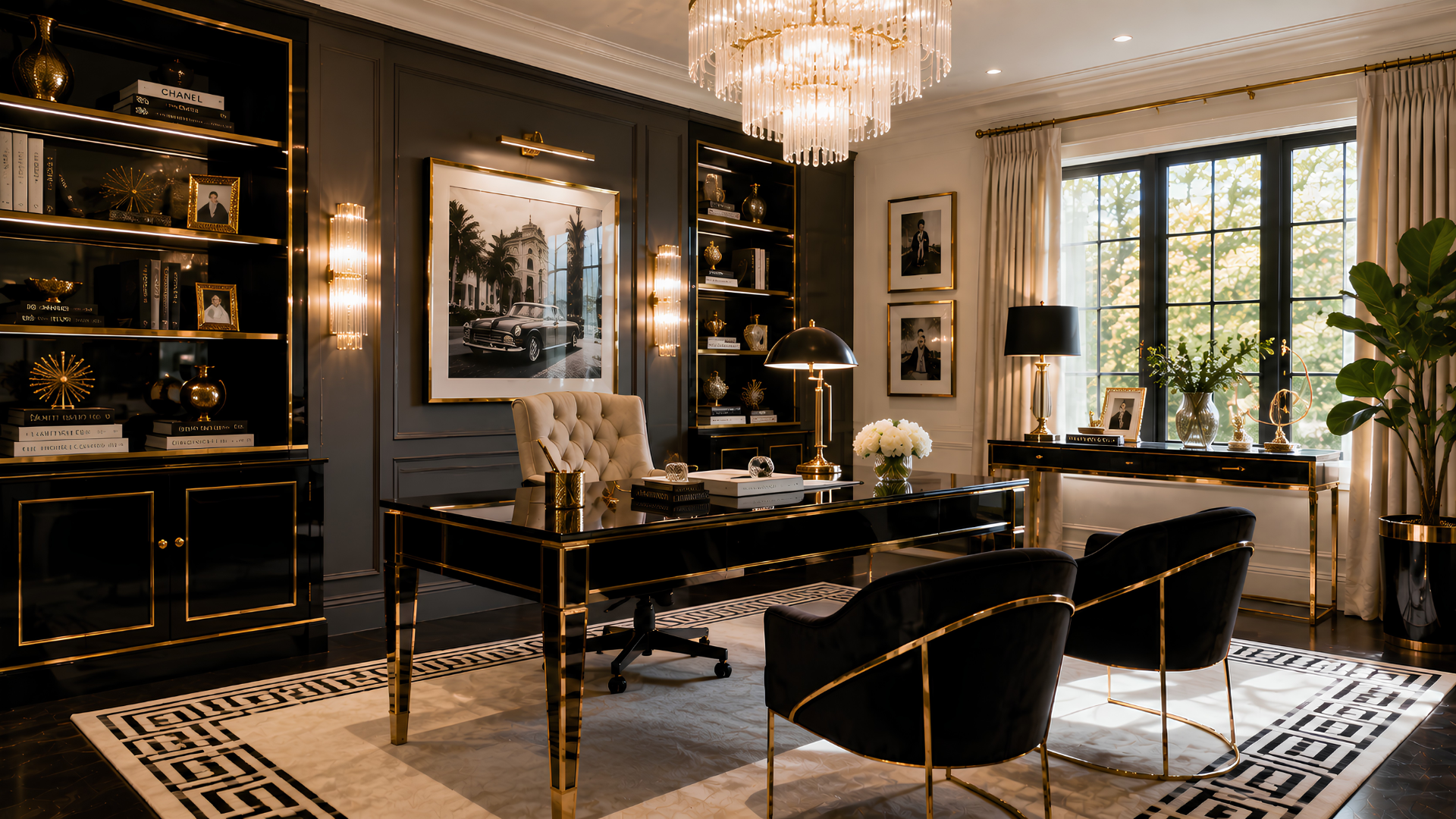 Hollywood Regency home office review workflow