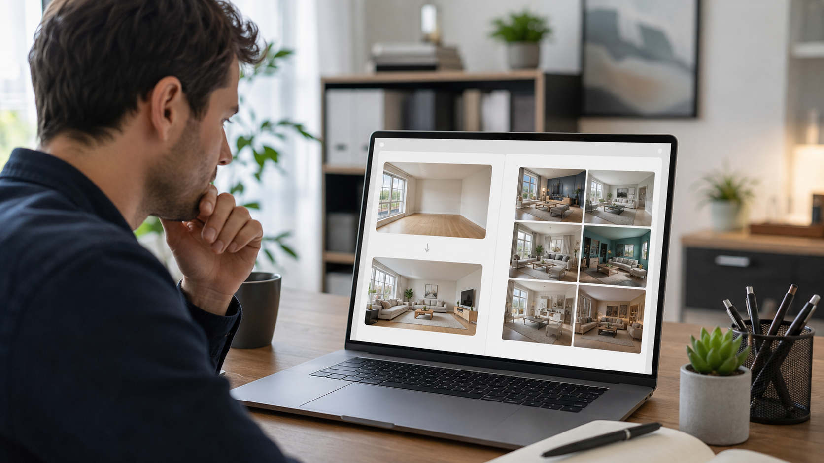 AI room redesign and virtual staging workflow comparison