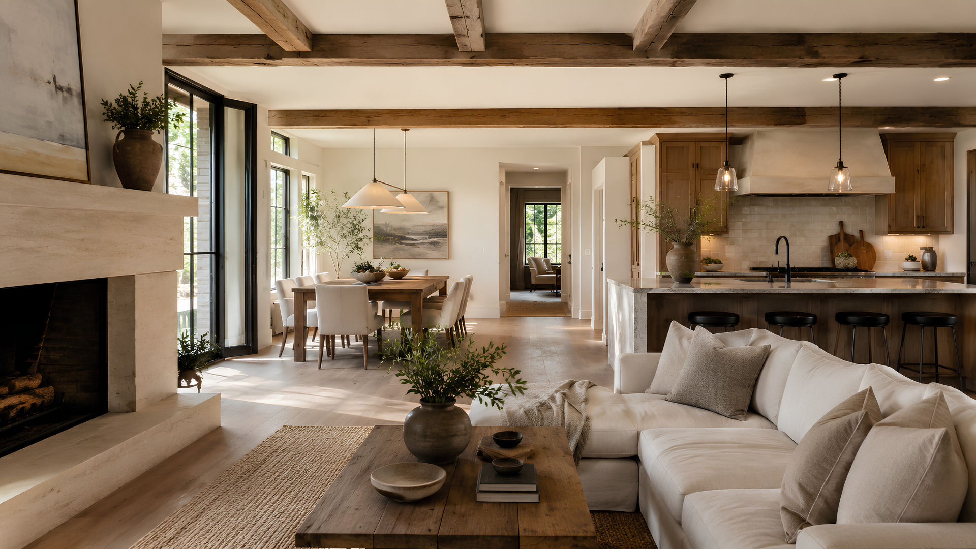 Whole-home modern rustic palette